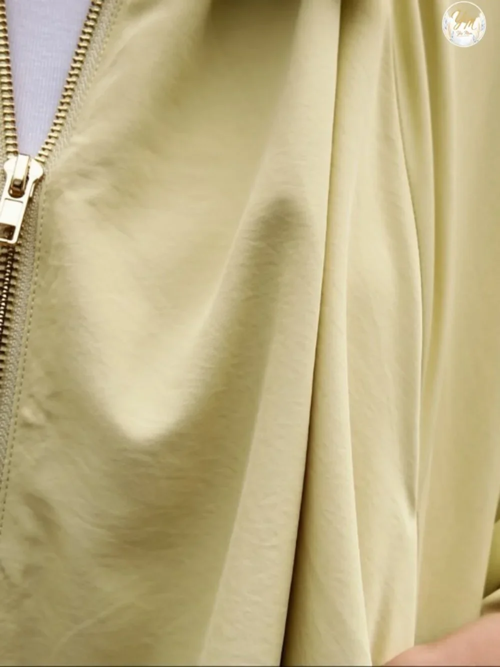 Womens Oversized Batwing Bomber Jacket Lightweight Pleated Zip Up Long Sleeve